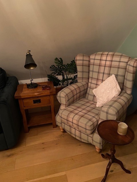 A welcoming chair in the Control System space